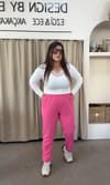 2029-Pembe Jogger Pantolon