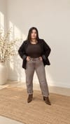 4145- Kar Yıkamalı Mom Jean