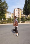 892-Tarçın Rengi Blazer Ceket