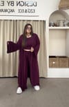 992-Burgundy Üçlü Ceketli Takım