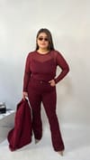 Bordo TüL Bluz 