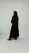 Kahve Fermuarlı Elbise