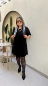 Sihirli Çelik Kumaş Godeli Elbise