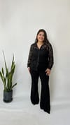 Sihirli Siyah İspanyol Pantolon 