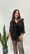 Siyah Astarlı File Pantolon
