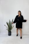 Siyah Likralı Denim Şort