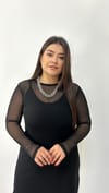 Siyah Tül Elbise 