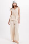KADIN BELİ  LASTİKLİ  ENT-9345  PANTOLON BLUZ TAKIM