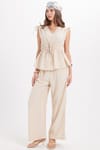 KADIN BELİ  LASTİKLİ  ENT-9345  PANTOLON BLUZ TAKIM