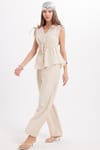 KADIN BELİ  LASTİKLİ  ENT-9345  PANTOLON BLUZ TAKIM