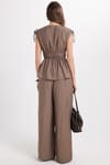 KADIN BELİ  LASTİKLİ  ENT-9345  PANTOLON BLUZ TAKIM