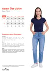 Kadın Regular Fit Klasik Kesim Bisiklet Yaka Viskon Kumaş Ultra Soft Lacivert Tişört