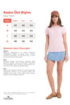 Kadın Slim Fit Dar Kesim %100 Pamuk Polo Yaka Pembe Pike Tişört 