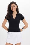 KADIN DERİN PATLI  POLO YAKA TİŞÖRT AKS-605