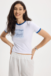 KADIN BASKILI ADU CROP   TİŞÖRT