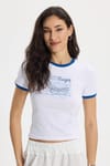 KADIN BASKILI ADU CROP   TİŞÖRT