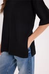 KADIN OVERSIZE YIRTMAÇLI TİŞÖRT NOA-2699