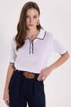 KADIN KONTRAST YAKA TRIKO VLM HN-107 POLO TSHIRT