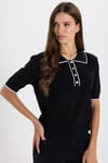 KADIN KONTRAST YAKA TRIKO VLM HN-107 POLO TSHIRT