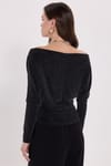 KADIN DEGAJE YAKA SİMLİ TRİKO BSM W0012658 KAZAK