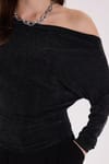 KADIN DEGAJE YAKA SİMLİ TRİKO BSM W0012658 KAZAK