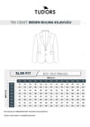 Erkek Slim Fit Mono Yaka Çift Yırtmaçlı Casual Lacivert Tek Ceket