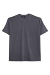 BIG SIZE  SHORT SLV PLAIN CREW NECK T-SHIRT