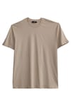 BIG SIZE  SHORT SLV PLAIN CREW NECK T-SHIRT