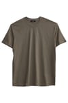 BIG SIZE  SHORT SLV PLAIN CREW NECK T-SHIRT