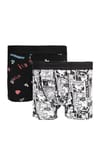 Erkek 10'lu Desenli Likralı Pamuklu Esnek Kumaş Premium Seri Boxer