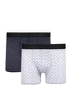 Erkek 10'lu Desenli Likralı Pamuklu Esnek Kumaş Premium Seri Boxer