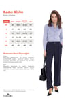 Kadın Slim Fit Dar Kesim Uzun Kollu Pamuklu Vücuda Oturan Dokulu Açık Lacivert Basic Gömlek