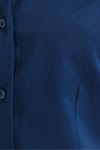 Kadın Slim Fit Dar Kesim Pensli Vucüda Oturan Uzun Manşet V Yaka Gömlek