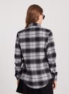 Kadın Slim Fit Dar Kesim Oduncu Tek Cepli Kareli Kışlık Gömlek