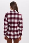 Kadın Oversize Geniş Kesim Oduncu Ekose Gömlek
