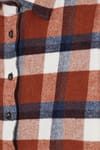 Kadın Oversize Geniş Kesim Oduncu Ekose Gömlek