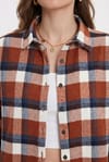 Kadın Oversize Geniş Kesim Oduncu Ekose Gömlek