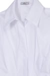 WOMAN REGULAR FIT  SHORT SLV TERYCOTTON PLEATED GÖMLEK