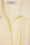 WOMAN REGULAR FIT  SHORT SLV TERYCOTTON PLEATED GÖMLEK