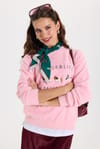KADIN OVERSIZE NAKIŞLI ERN-8390 BLUZ  KAZAK