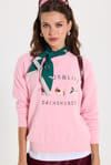 KADIN OVERSIZE NAKIŞLI ERN-8390 BLUZ  KAZAK