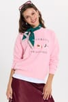 KADIN OVERSIZE NAKIŞLI ERN-8390 BLUZ  KAZAK