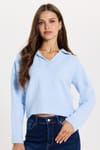 KADIN POLO YAKA  ECS-2649  KAZAK