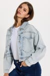 KADIN TAŞLI SERPME 5038 DENIM CEKET
