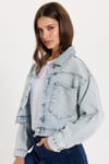 KADIN TAŞLI SERPME 5038 DENIM CEKET
