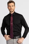CLASSIC FIT LONG SLV COTTON SATIN   GÖMLEK EXCLUSIVE - PLAIN