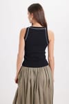 KADIN ASKILI ÇİZGİLİ BİYELİ GF CROP ATLET