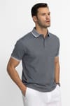 Erkek Polo Yaka Klasik Fit Gizli Düğme Pamuklu Tişört