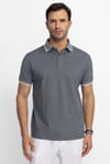 Erkek Polo Yaka Klasik Fit Gizli Düğme Pamuklu Tişört