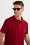 Erkek Regular Fit Klasik Kesim %100 Pamuk Düz Pike Bordo Polo Yaka Tişört